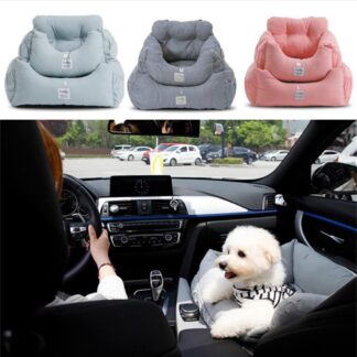 ドライブボックス カドラーベット カーベッド ボックス 犬 犬用 小型犬 中型犬 クッション ペット用 ポータブル 座席シート ドライブシート ペットソファ ペットベット 飛び出し防止 リード付き 簡単取付 お手入れ簡単 猫用 車載用 カー用品 車 旅行 お出かけ アウトドア